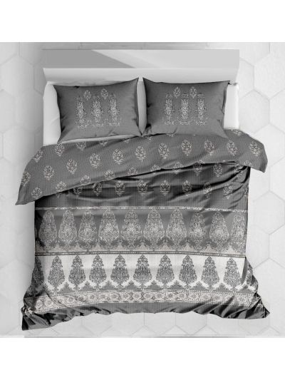 Batiq Double Floral Border 210 TC Double Bedsheet - King